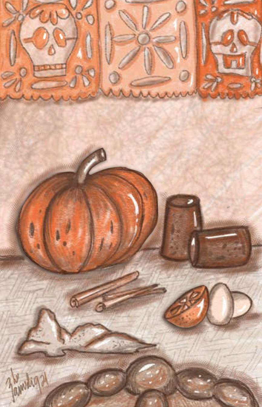 Dibujo ofrenda dia de muertos