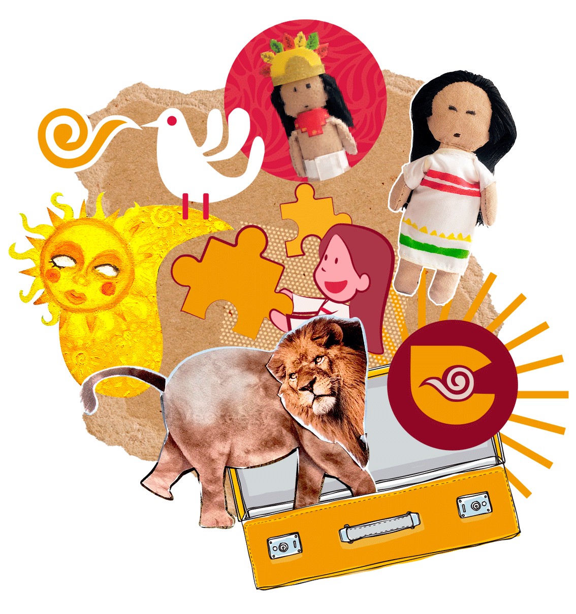 Ilustración creativa Chamakes