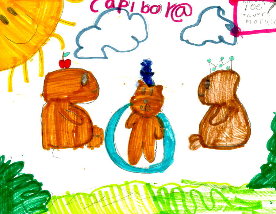 dibujo capibara